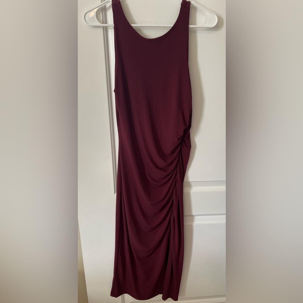 Banana Republic Burgundy Midi Dress
